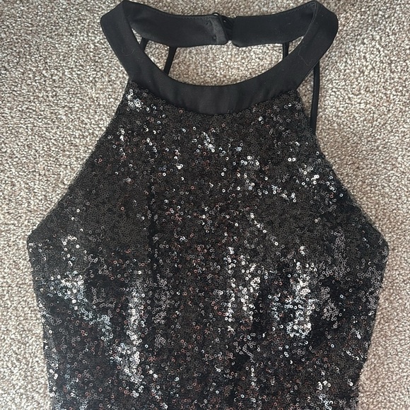 Black Sequin Dress - Picture 2 of 6